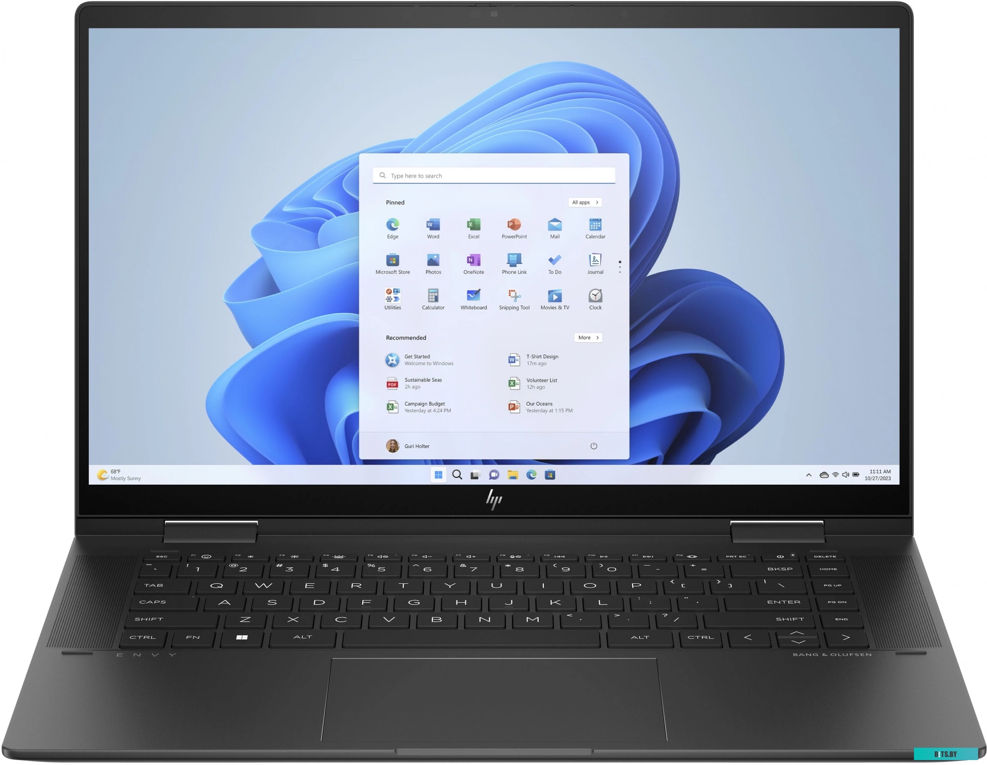 8L5H5EA Ноутбук HP Envy x360 8L5H5EA Ryzen 7 7730U 16Gb SSD512Gb AMD Radeon 15.6" OLED Touch FHD (1920x1080) Windows 11 Home black WiFi BT Cam