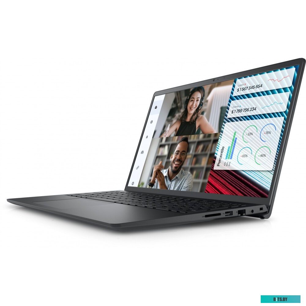 N1610PVNB3520EMEA01_UBU Ноутбук Dell Vostro 3520 15.6'' FHD, Intel Core i5-1235U, 8Gb, SSD 512Gb, vga int., no ODD, w\o OS, черный (N1610PVNB3520EMEA0