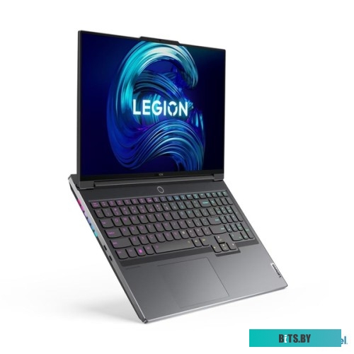 Ноутбук Lenovo Legion 7 16IAX7 16"(2560x1600 IPS)/Intel Core i7 12800HX(2Ghz)/32768Mb/2048SSD/noDVD/GeForce RTX3070Ti/2.53kg/storm grey/Win11H+300W