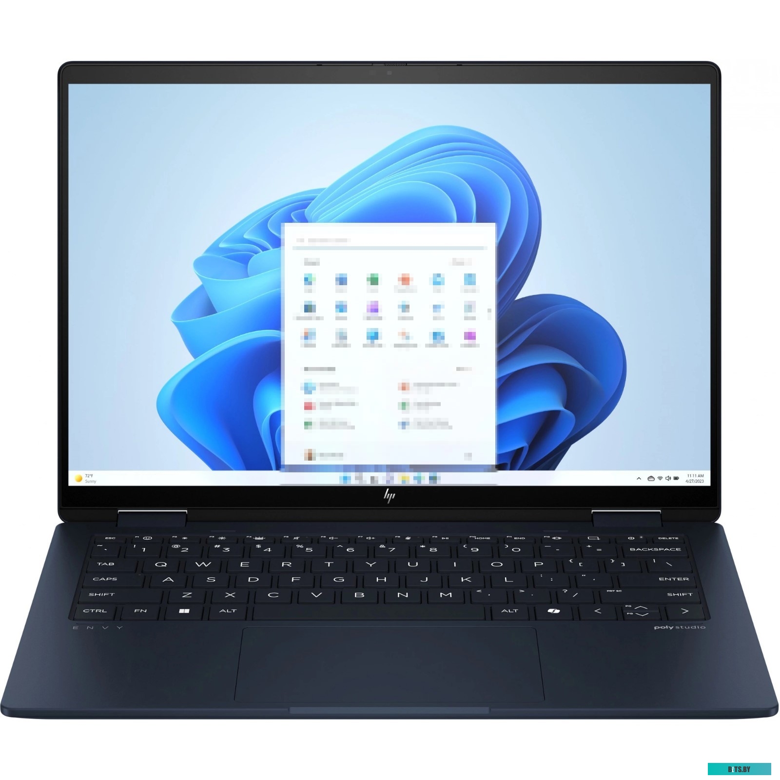 A1AB3EA Ноутбук HP Envy x360 14-fc0017ci Core Ultra 5 125U 16Gb SSD512Gb Intel Graphics 14" IPS Touch WUXGA (1920x1200) Windows 11 Home blue WiFi BT C
