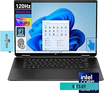 A19GSEA Ноутбук HP Spectre x360 16-aa0009ci Core Ultra 7 155H 16Gb SSD512Gb Intel Arc 16" OLED Touch 2.8K (2880x1800) Windows 11 Home black WiFi BT Ca