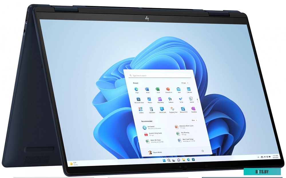 A1AB1EA Ноутбук HP Envy x360 14-fc0007ci Core Ultra 7 155U 16Gb SSD1Tb Intel Graphics 14" IPS Touch WUXGA (1920x1200) Windows 11 Home blue WiFi BT Cam