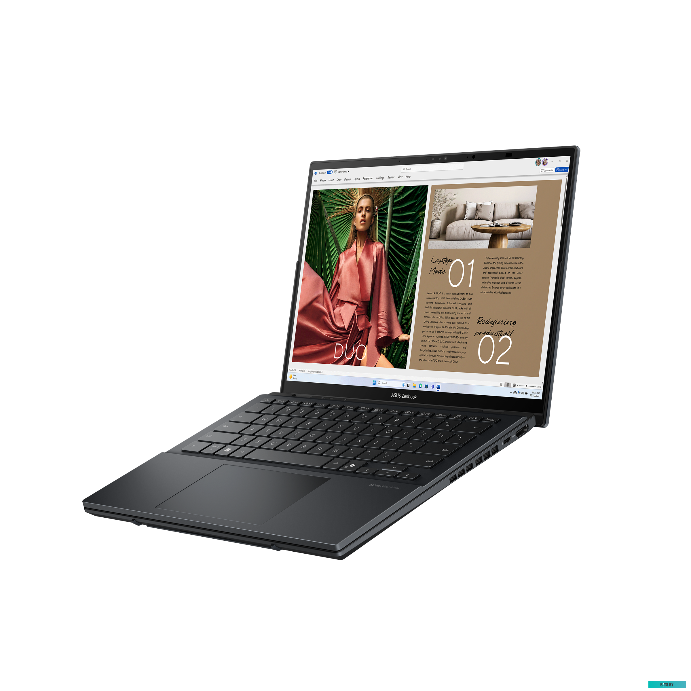 Ноутбук ASUS Zenbook Duo OLED UX8406MA-QL182W Inkwell Gray (90NB12U1-M00RA0) 90NB12U1-M00RA0