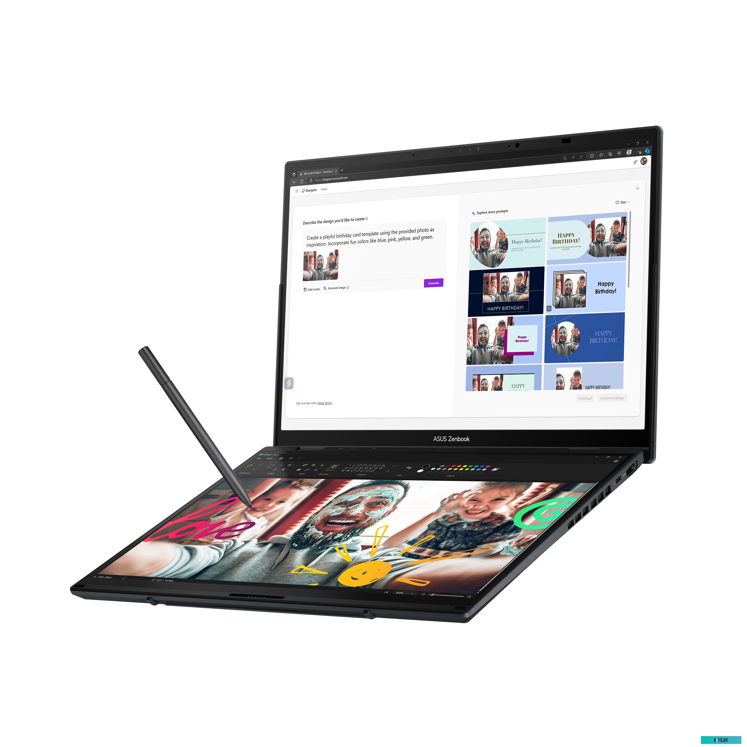 Ноутбук ASUS Zenbook Duo OLED UX8406MA-QL182W Inkwell Gray (90NB12U1-M00RA0) 90NB12U1-M00RA0