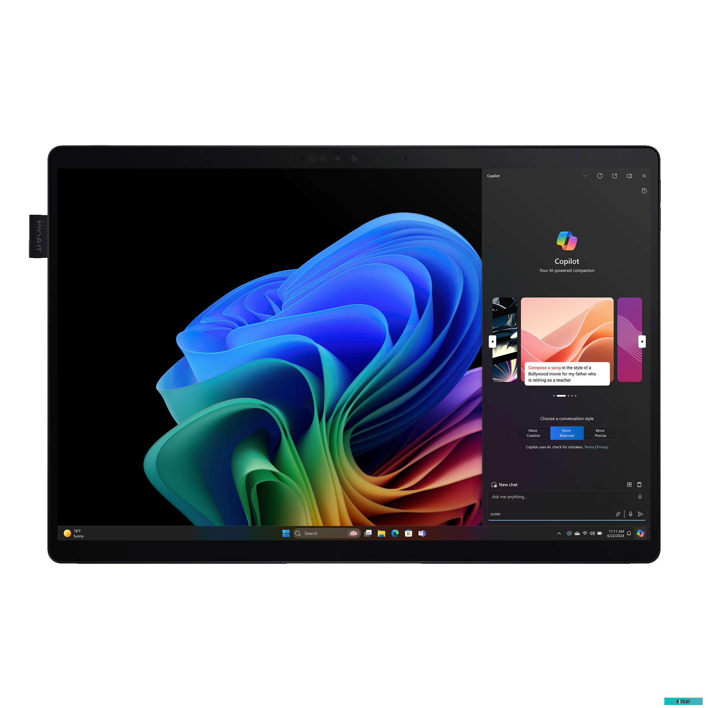 Ноутбук ASUS ProArt PZ13 OLED HT5306QA-LX002W