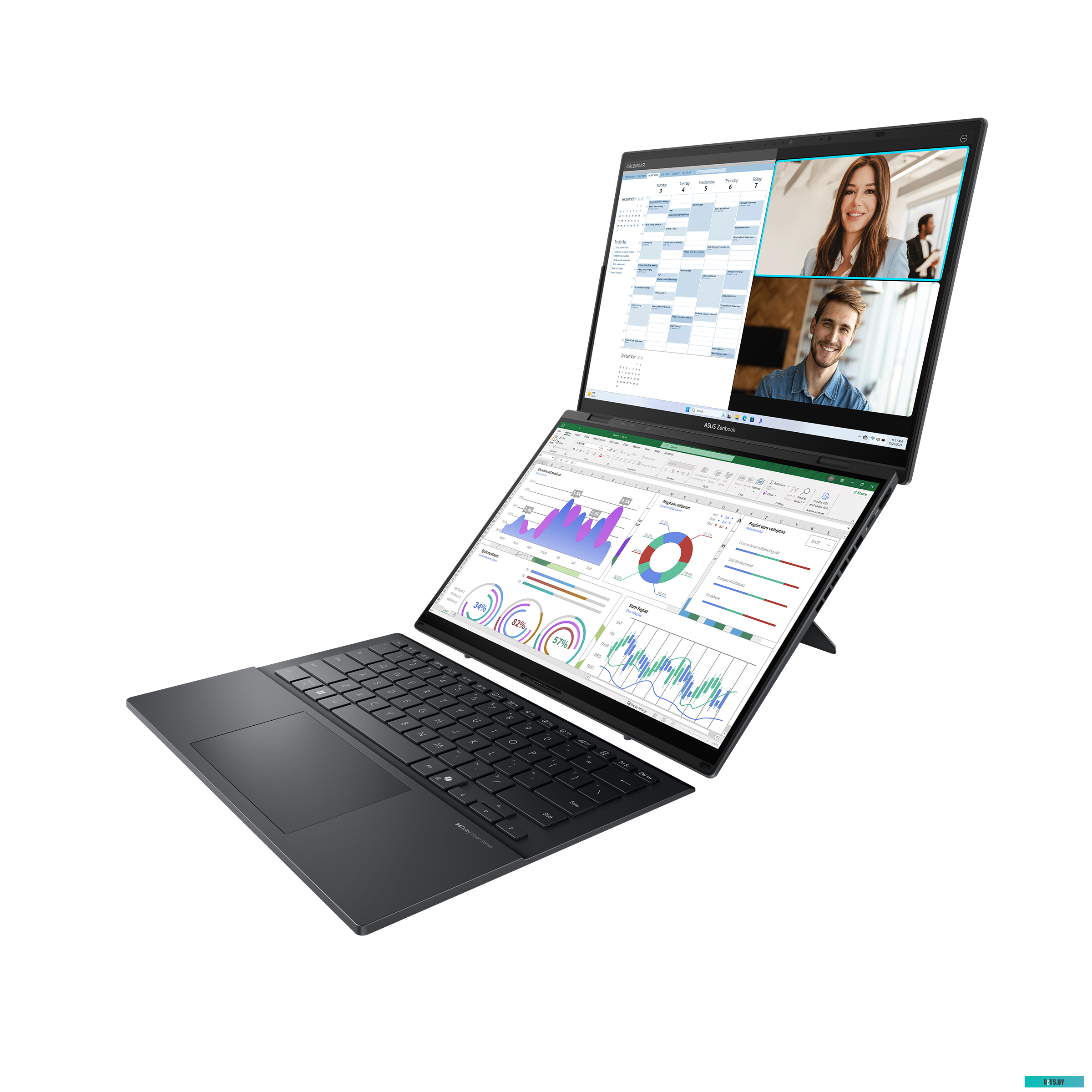 Рабочая станция ASUS Zenbook 14 Duo OLED UX8406CA-PZ079W