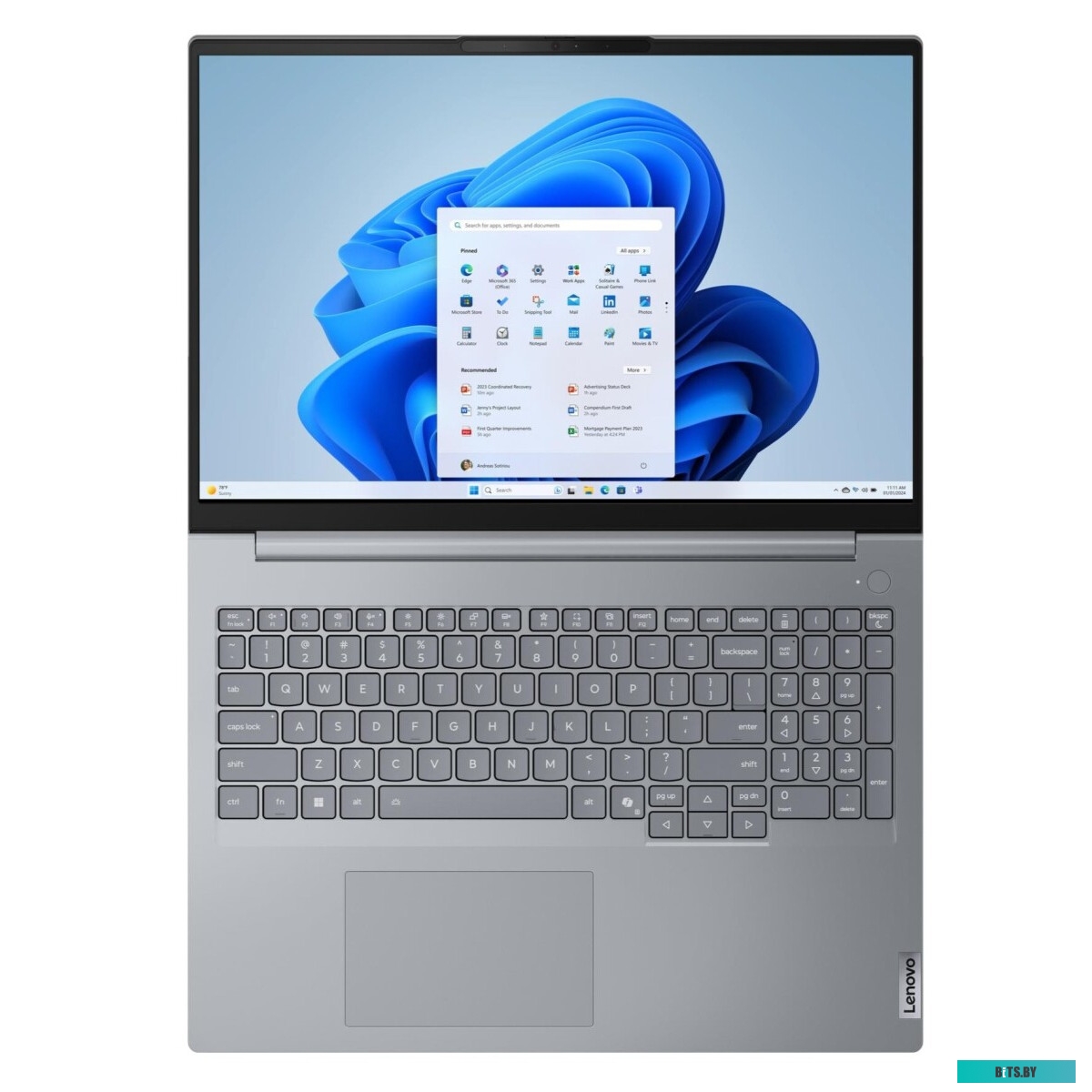 Ноутбук Lenovo ThinkBook 16 G8 IRL Arctic Grey (21SH009GRT) 21SH009GRT