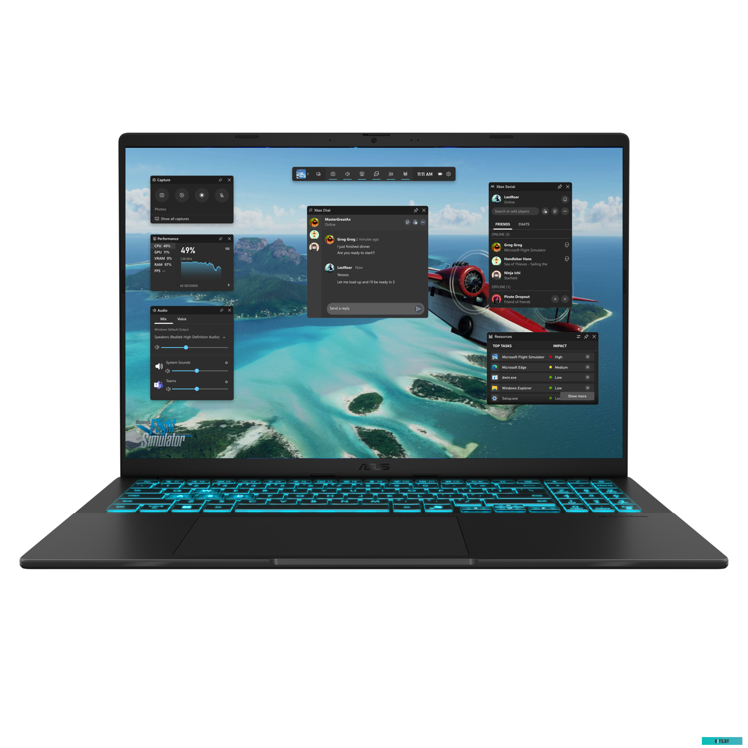 Игровой ноутбук ASUS V16 V3607VP-RP031 90NB16R1-M001M0