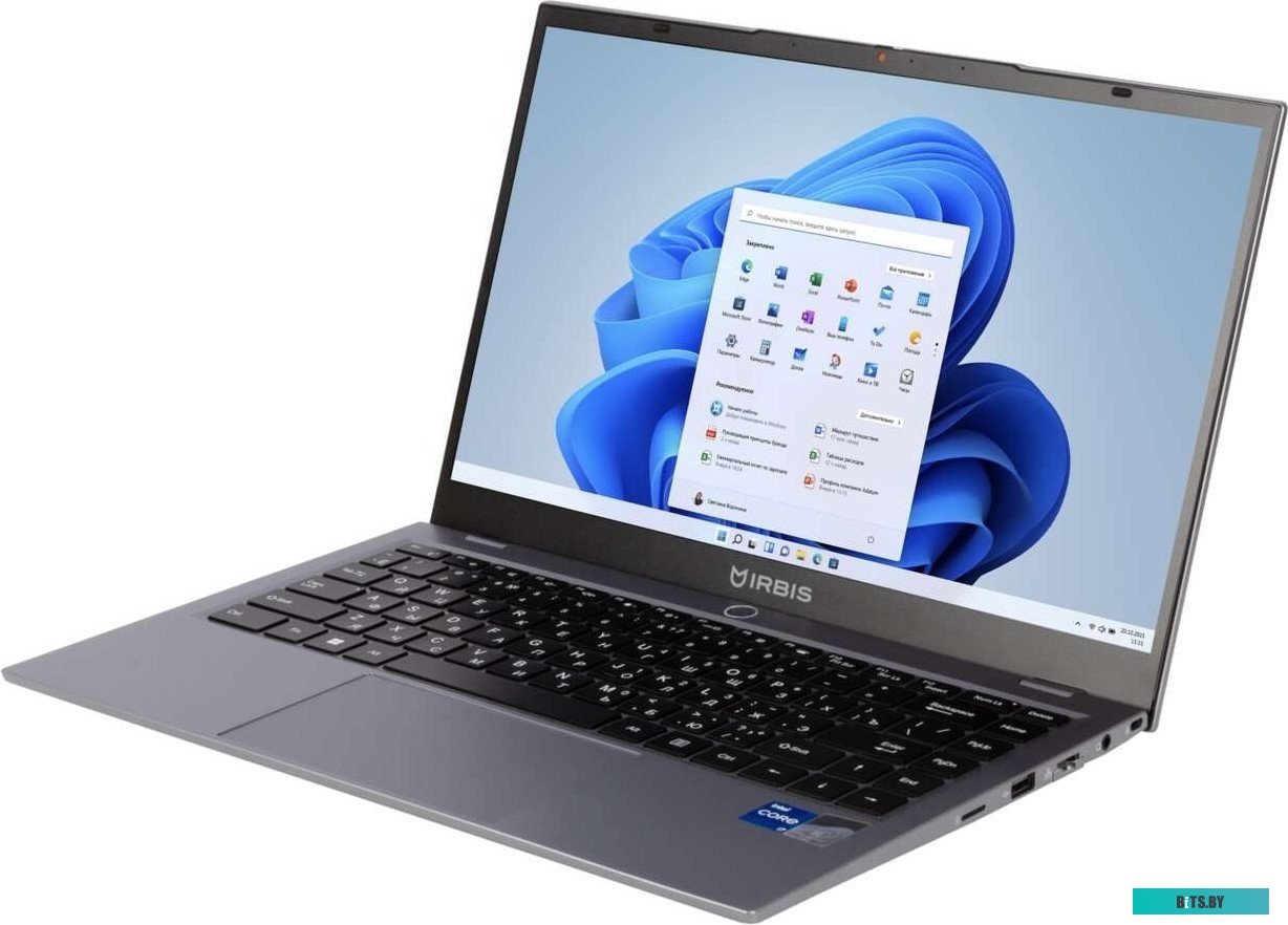 Ноутбук IRBIS 14NBP3003 14" FHD, Core i5-1235U, 16Gb DDR4-3200, 512Gb SSD, Wi-Fi 6+BT 5, 5300mAh, Metal case, Kbd Backlit, Type-C PD charger