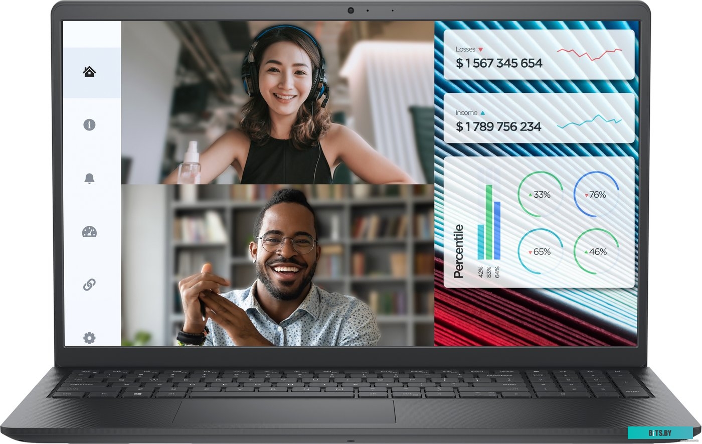 Ноутбук DELL Vostro 3520 [3520-5850_PRO] Black 15.6" {FHD i5-1235U/16Gb/512Gb SSD/RJ45/W11Pro} (3520-4-UBU/V3520N)