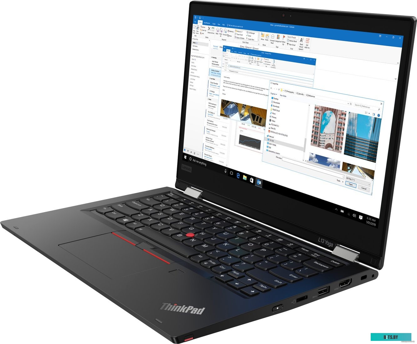 Ноутбук Lenovo ThinkPad L13 Yoga G3 (QWERTZ) 13.3" WUXGA,IPS, Intel Core i7-1255U, 16Gb, 1TB SSD, no ODD, Integrated Intel Iris Xe Graphics , WWAN,Win