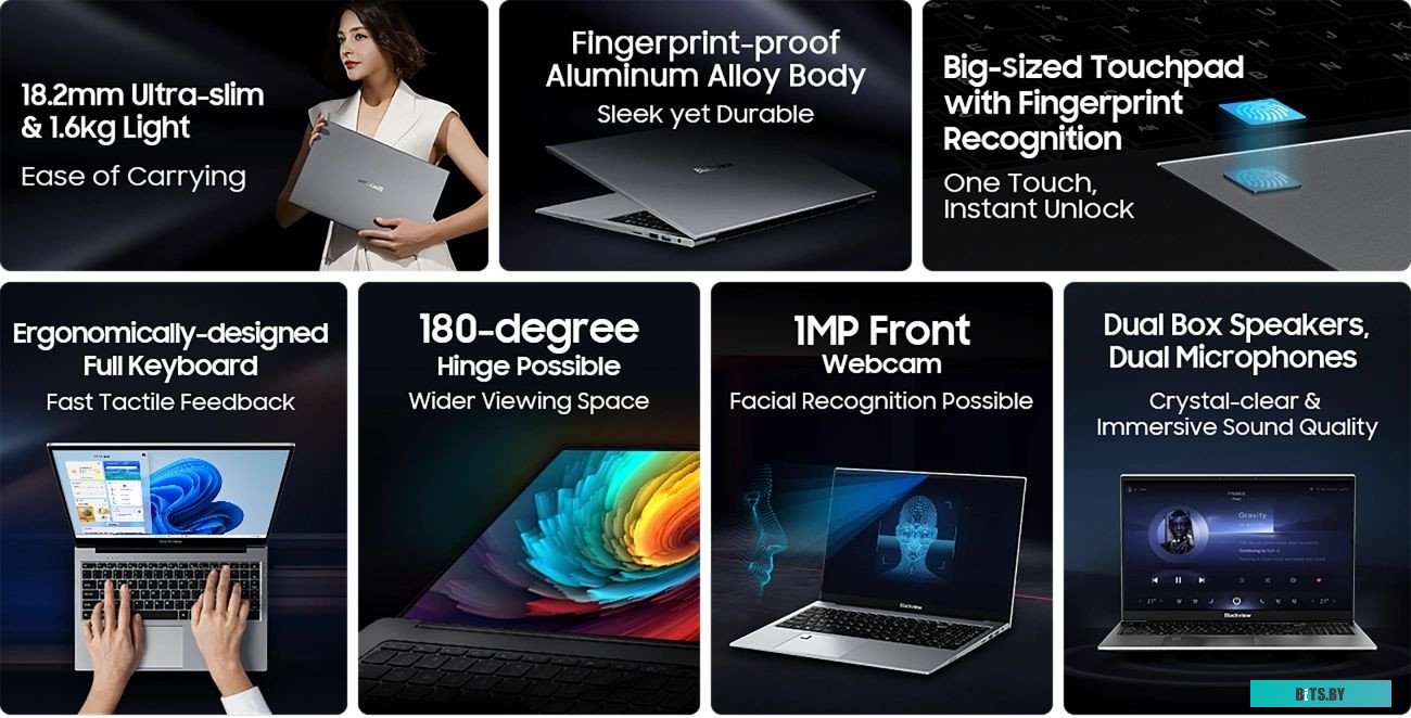 9252064, Ноутбук Blackview Acebook 8 / BV_ACEBOOK 8_G (серый) 9252064