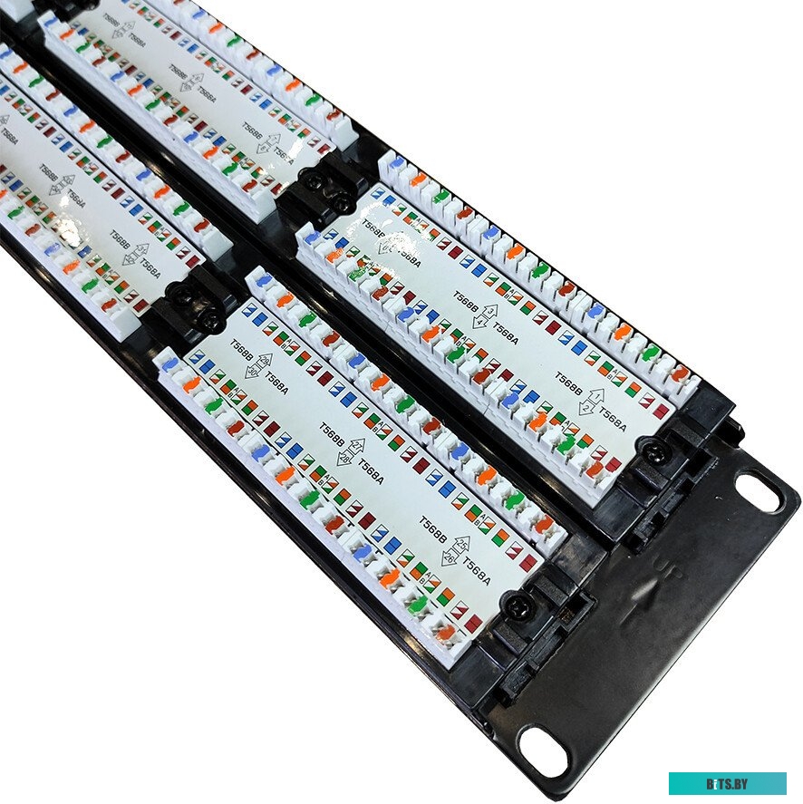Патч-панель TWT 48 портов, UTP, кат.5E, 2U TWT-PP48UTP