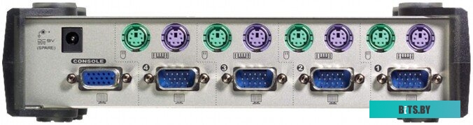 КVM-переключатель ATEN CS84AC-AT, 4 Port Switch (в комплекте: 1.2m PS/2 кабель х 2)
