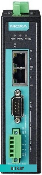 Переходник MOXA NPort IA5150AI, 1 Port RS-232/422/485 (DB9M) в 2 Port 10/100BaseTX, 1KV serial surge, 2 KV