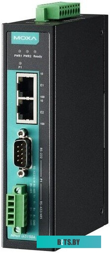 Переходник MOXA NPort IA5150A, 1 Port RS-232/422/485 (DB9M) в 2 Port 10/100BaseTX, 1KV