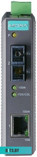 Индустриальный конвертер MOXA IMC-21-S-SC, 1 Port 10/100BaseT(X) - 1 Port 100BaseFX (SM, SC), -10 до 60°C
