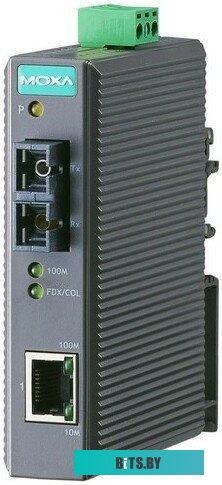 Индустриальный конвертер MOXA IMC-21-S-SC, 1 Port 10/100BaseT(X) - 1 Port 100BaseFX (SM, SC), -10 до 60°C