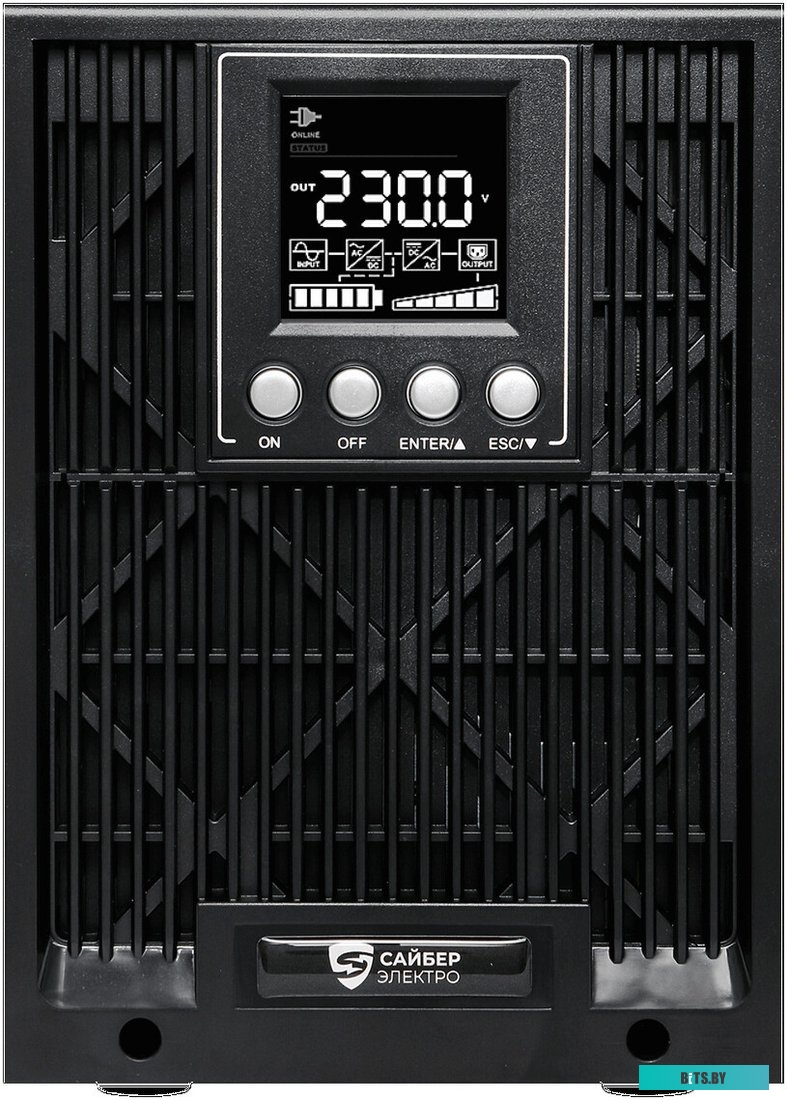 ЭКСПЕРТ ПЛЮС-2000Р Сайбер Электро ИБП ЭКСПЕРТ ПЛЮС-2000Р {Онлайн, стойка/на пол, 2000ВА/1800Вт USB/RS-232/SNMP Slot/EPO (8 IEC С13) (АКБ 48В=4х12В, то