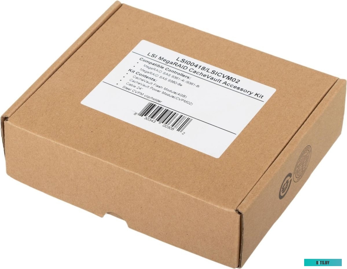 Контроллер RAID LSI MegaRAID SAS 9341-8i (LSI00407) PCI-Ex8, 8-port SAS/SATA 12Gb/s RAID 0/1/5/10/50 RTL