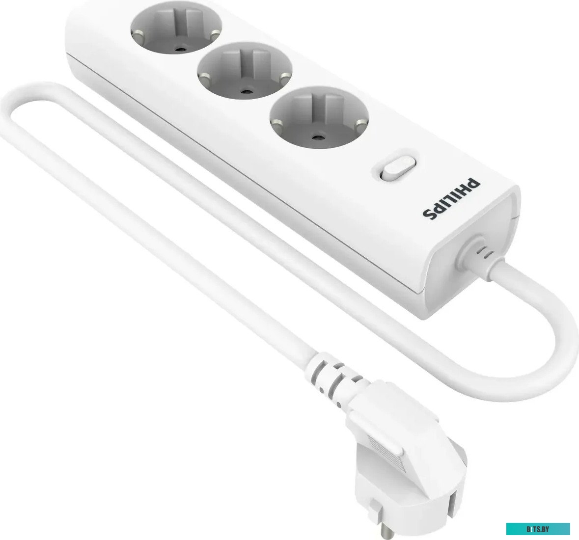 Сетевой фильтр Philips CHP2135BB/51 3м (3 розетки) черный (коробка) CHP2135BB/51