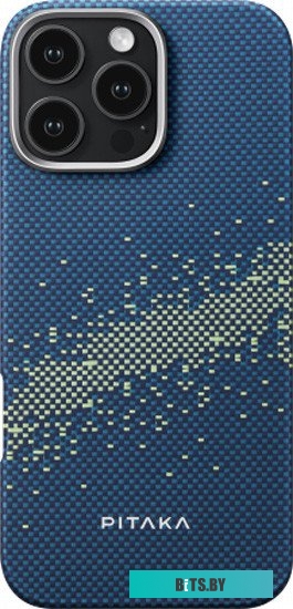 KI1601PMYG Pitaka StarPeak Tactile Woven для iPhone 16 Pro (синий)