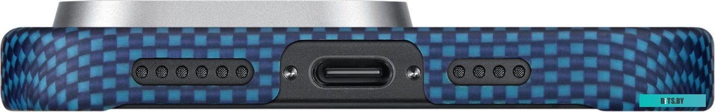 KI1601PMYG Pitaka StarPeak Tactile Woven для iPhone 16 Pro (синий)