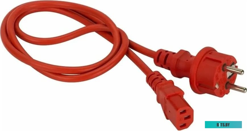 Шнур питания Lanmaster LAN-PP13/SH-1.0-RD C13-Schuko проводник.:3x0.75мм2 1м 220В 10А красный LAN-PP13/SH-1.0-RD