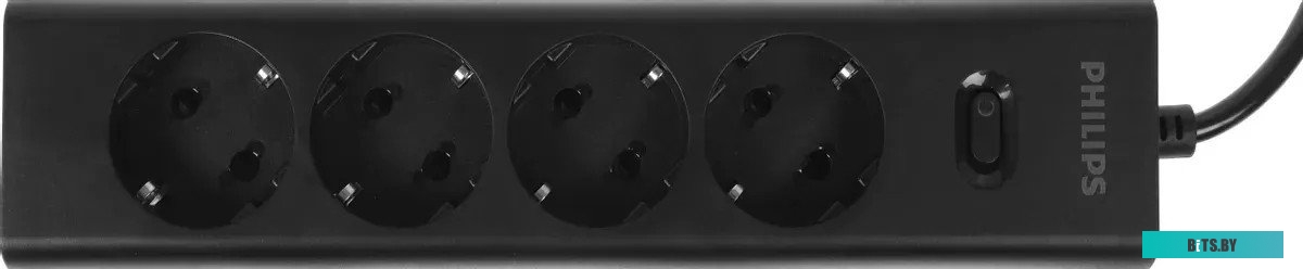 Сетевой фильтр Philips CHP2145BC/51 5м (4 розетки) черный (коробка) CHP2145BC/51
