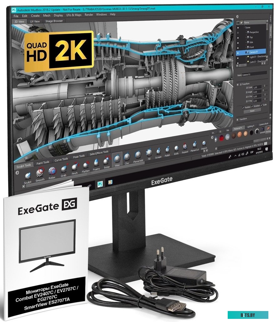 Комплект ИБП ExeGate FineSine SX-1500.LCD.AVR.2SH EX296566RUS