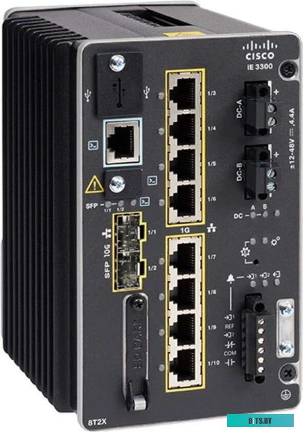 Коммутатор CISCO Catalyst IE3300 with 8 GE Copper and 2 GE SFP, Modular, Network Essentials, IE-3300-8T2S-E IE-3300-8T2S-E