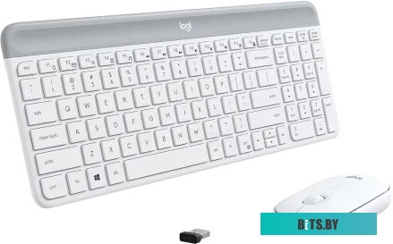 Клавиатура + мышь Logitech MK470 клав:графитовый/светло-серый мышь:графитовый USB беспроводная slim (920-009180)