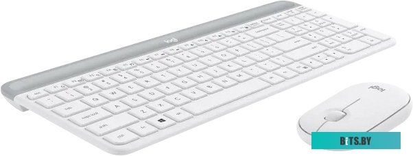 Клавиатура + мышь Logitech MK470 клав:графитовый/светло-серый мышь:графитовый USB беспроводная slim (920-009180)