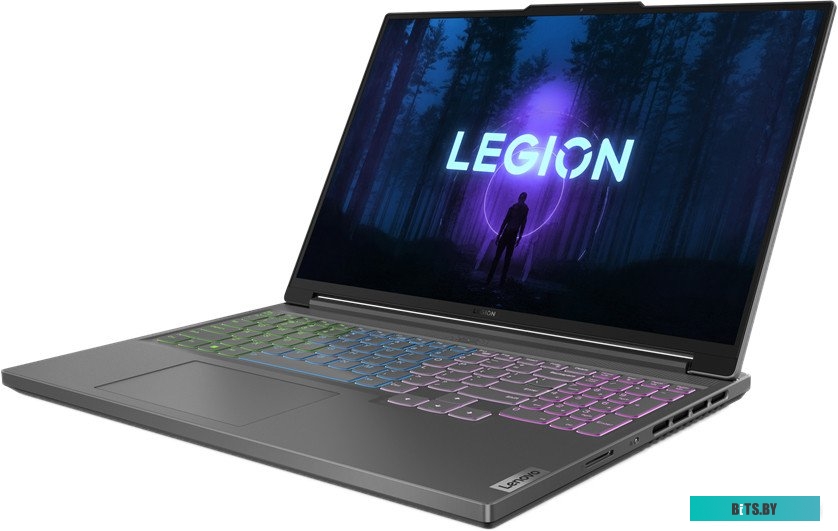 Ноутбук LENOVO Legion 5 Slim 16IRH8 16" 2560x1600/Intel Core i7-13700H/RAM 16Гб/SSD 512Гб/RTX 4050 6Гб/ENG|RUS/DOS/серый/2.4 кг 82YA00C4PS