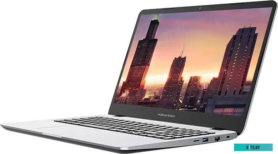 MAIBENBEN M545 Ryzen 5 4500U 8Gb SSD 512Gb AMD Radeon Graphics 15,6 FHD IPS Cam 51,28Вт*ч Linux Серебристый M5451SB0LSRE0
