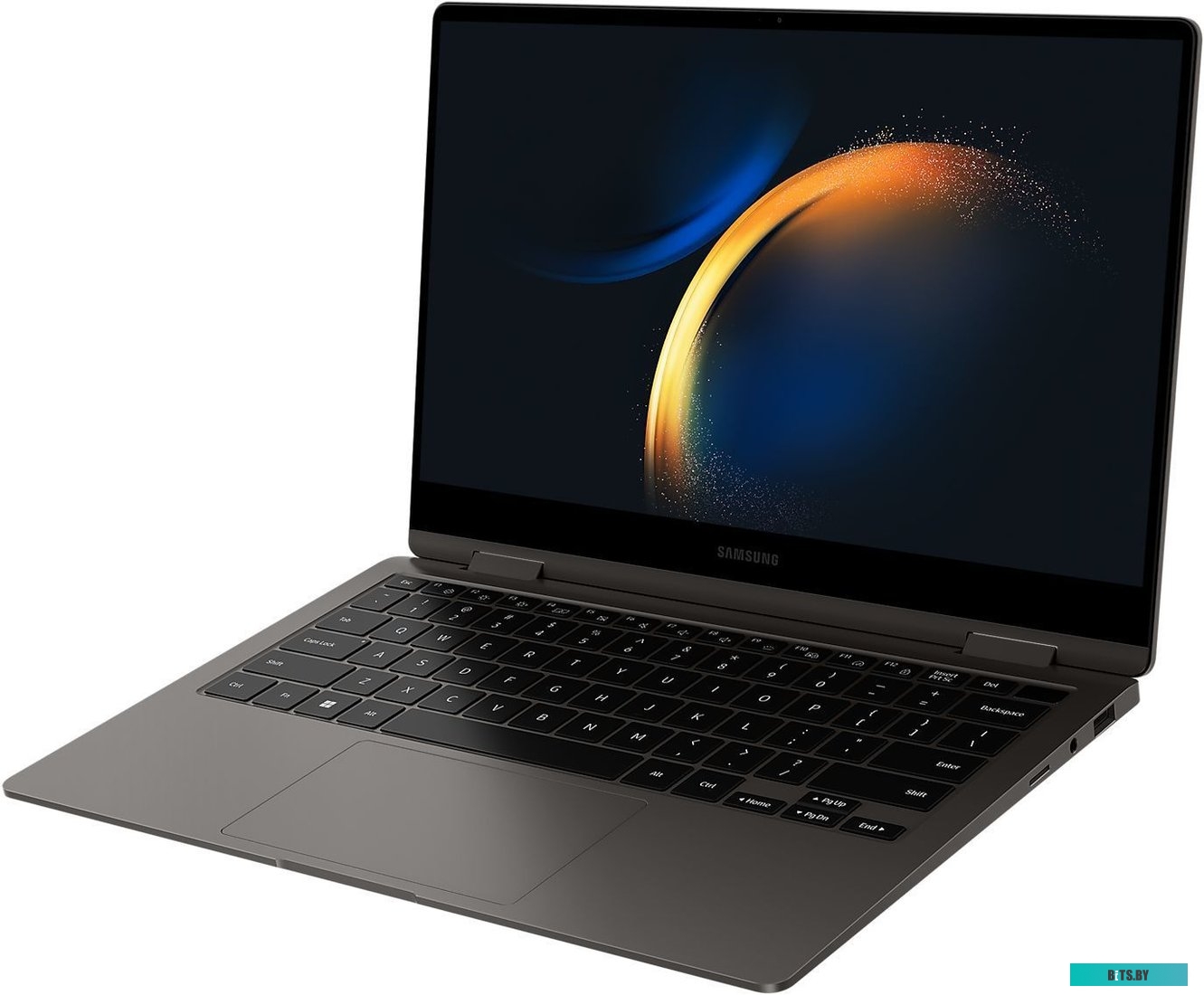 NP730QFG-KA4IT Ноутбук Samsung Galaxy book 3 360 NP730 Core i7 1360P 16Gb SSD512Gb Intel Iris Xe graphics 13.3" AMOLED Touch FHD (1920x1080) Windows 1