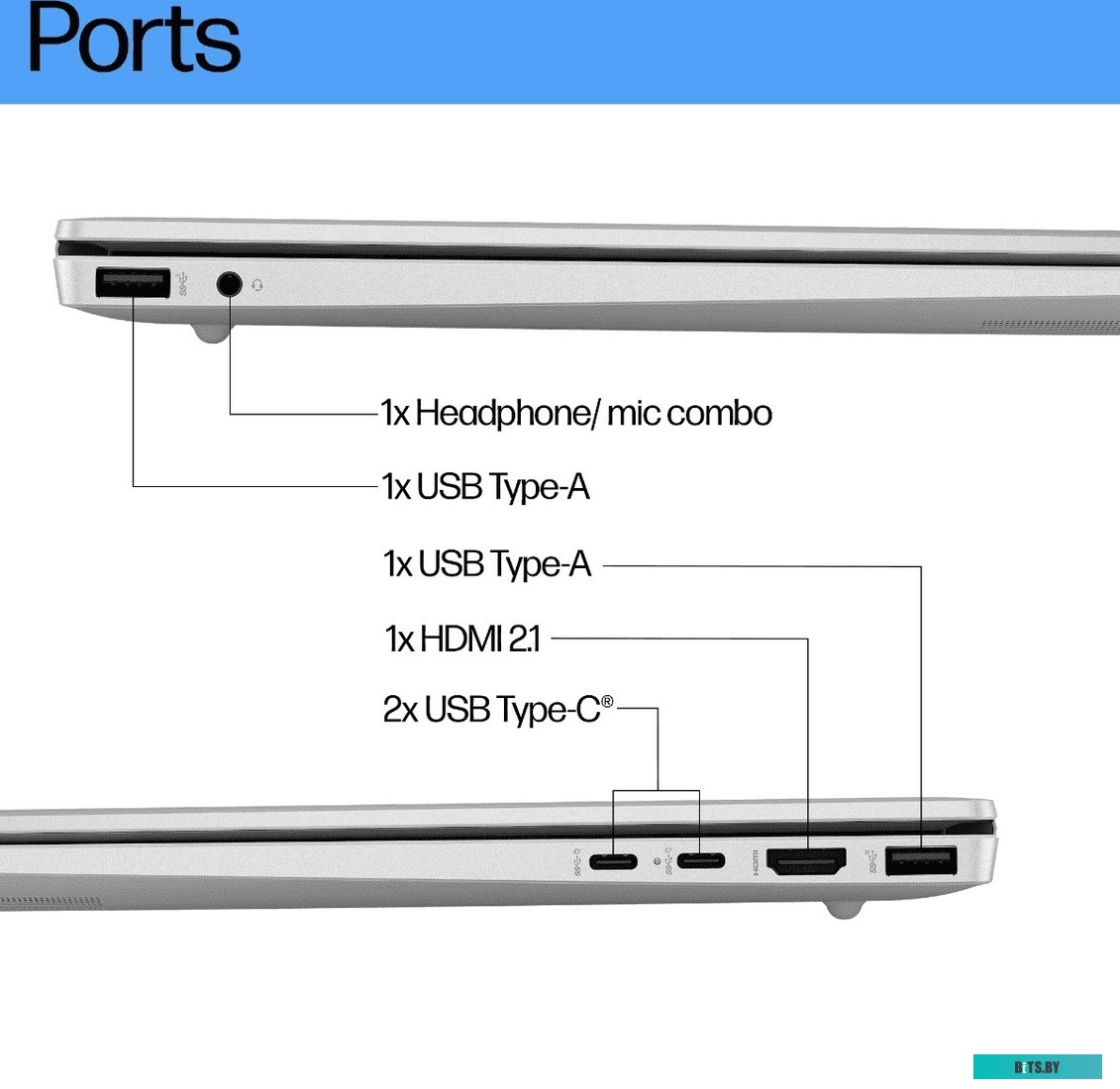 Ноутбук HP Pavilion 16-ag0013ci Ryzen 7 8840U (B4LY8EA) B4LY8EA