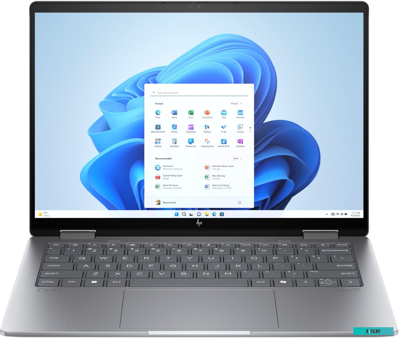 Ноутбук HP Envy x360 14-fa0011ci Ryzen 5 8640HS B18GYEA