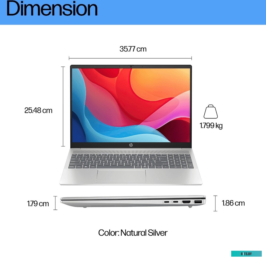 Ноутбук HP Pavilion 16-ag0008ny B90TJEA