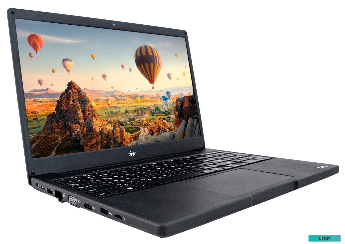 1941855 Ноутбук iRU Калибр 15Y 1941855, 15.6",  IPS, Intel Core i7 8550U 1.8ГГц, 4-ядерный, 16ГБ 240ГБ SSD,  Intel UHD Graphics  620, Free DOS, черный