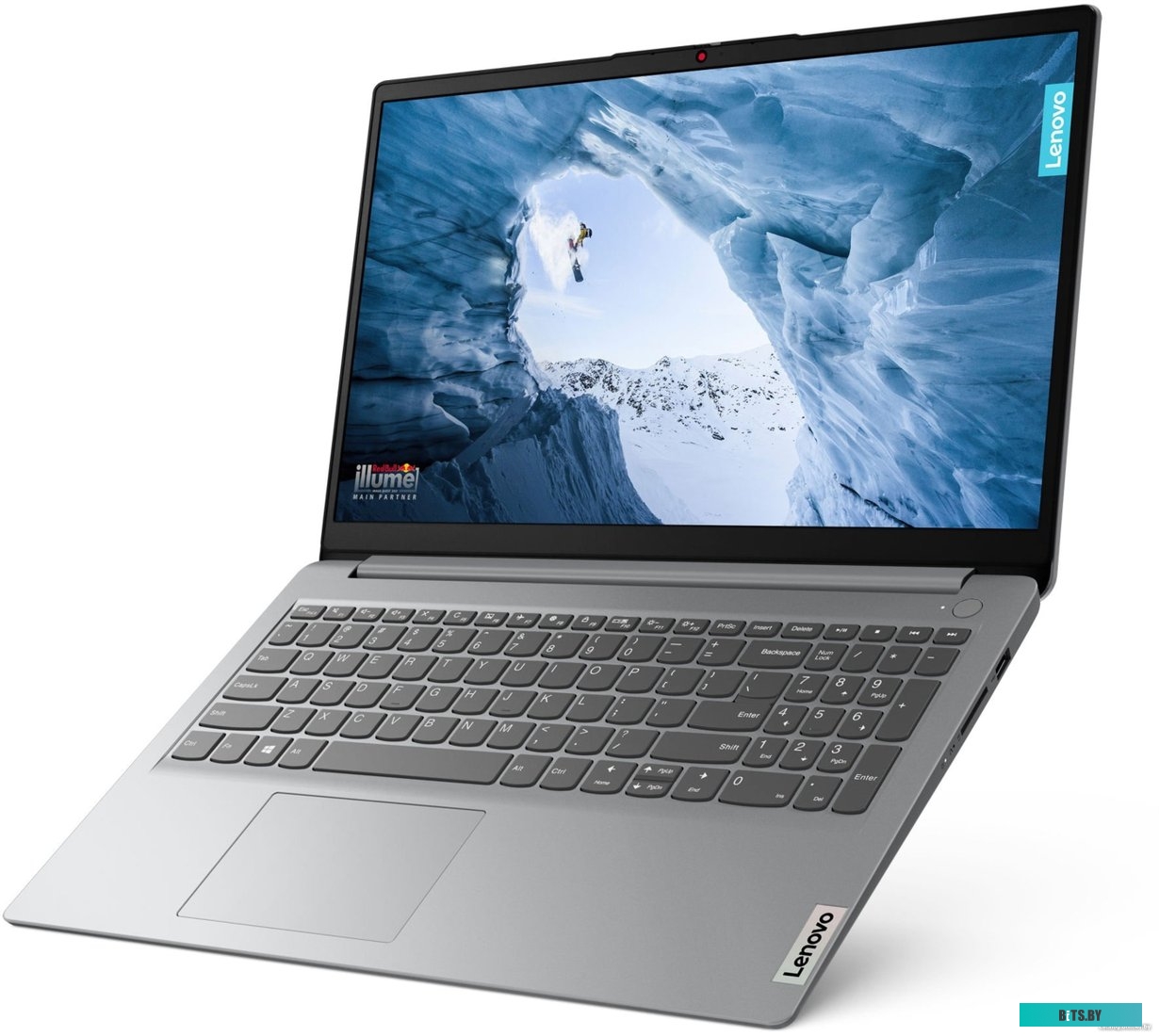 Ноутбук 15.6" IPS FHD LENOVO IdeaPad 1 grey (Cel N4020/4Gb/256Gb SSD/VGA int/noOS) (82V700DTRK)