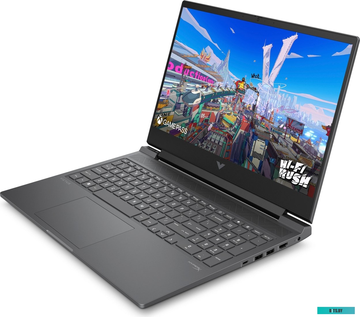 A1AF6EA Ноутбук HP Victus 16-r1036ci Core i5 14450HX 32Gb SSD1Tb NVIDIA GeForce RTX 3050 6Gb 16.1" IPS FHD (1920x1080) Free DOS silver WiFi BT Cam (A1