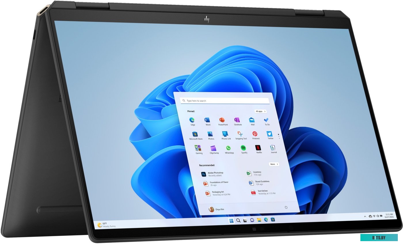 9U021EA Ноутбук HP Spectre x360 14-eu0001ci Core Ultra 7 155H 32Gb SSD2Tb Intel Arc 14" OLED Touch 2.8K (2880x1800) Windows 11 Home black WiFi BT Cam 