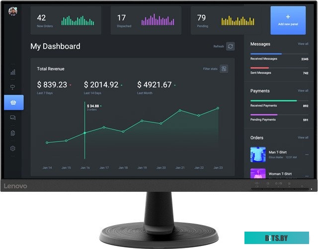 Монитор Lenovo ThinkVision C24-40 (63DCKAT6IS)