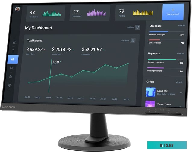 Монитор Lenovo ThinkVision C24-40 (63DCKAT6IS)