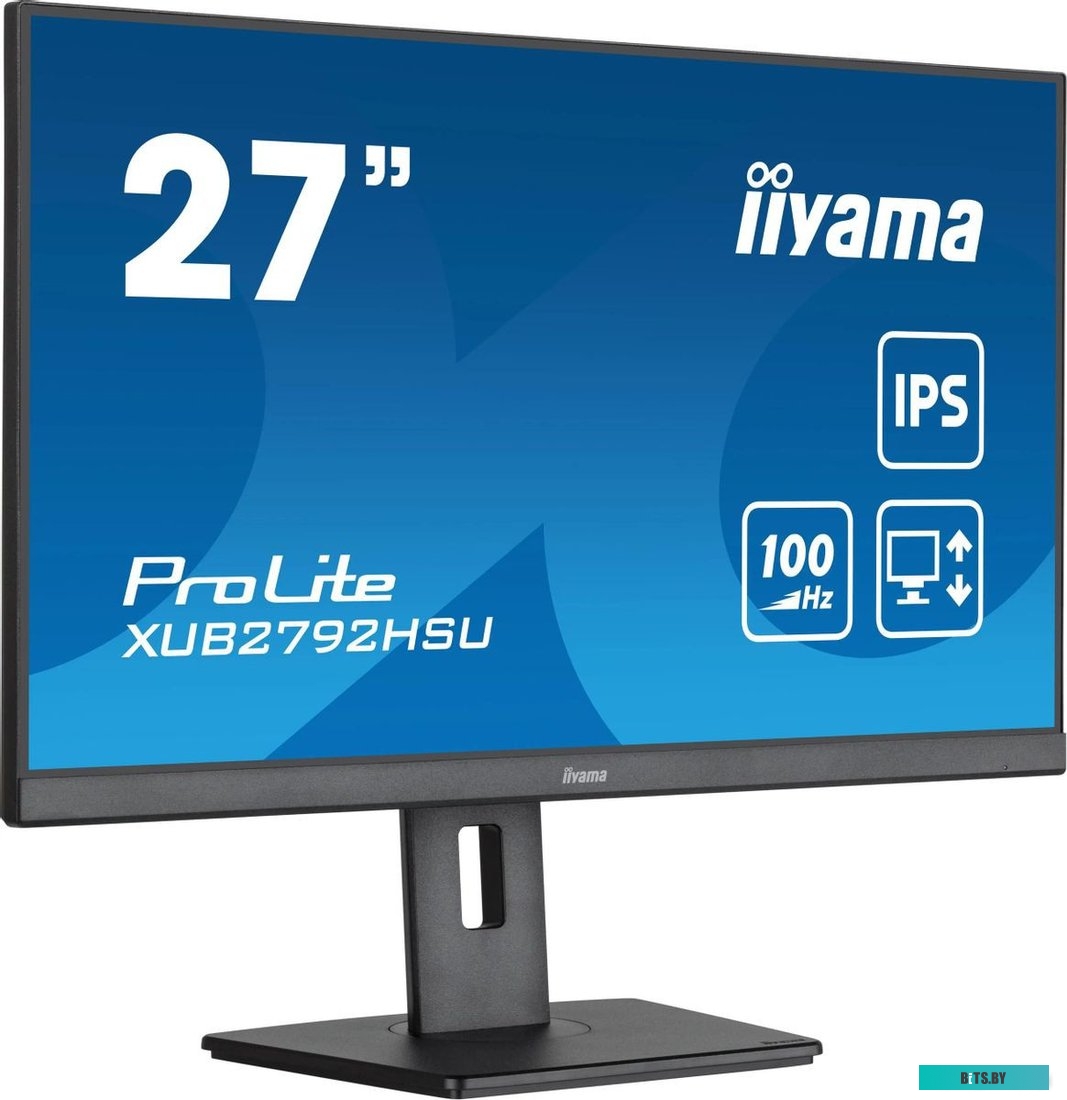 XUB2792HSU-B6 Монитор Iiyama 27" ProLite XUB2792HSU-B6 черный IPS LED 0.4ms 16:9 HDMI M/M матовая HAS Piv 1300:1 250cd 178гр/178гр 1920x1080 115Hz DP 