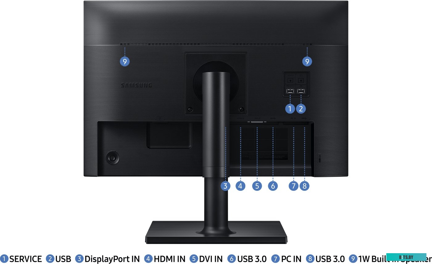Монитор Samsung Essential T4 LF24T450GYUXEN