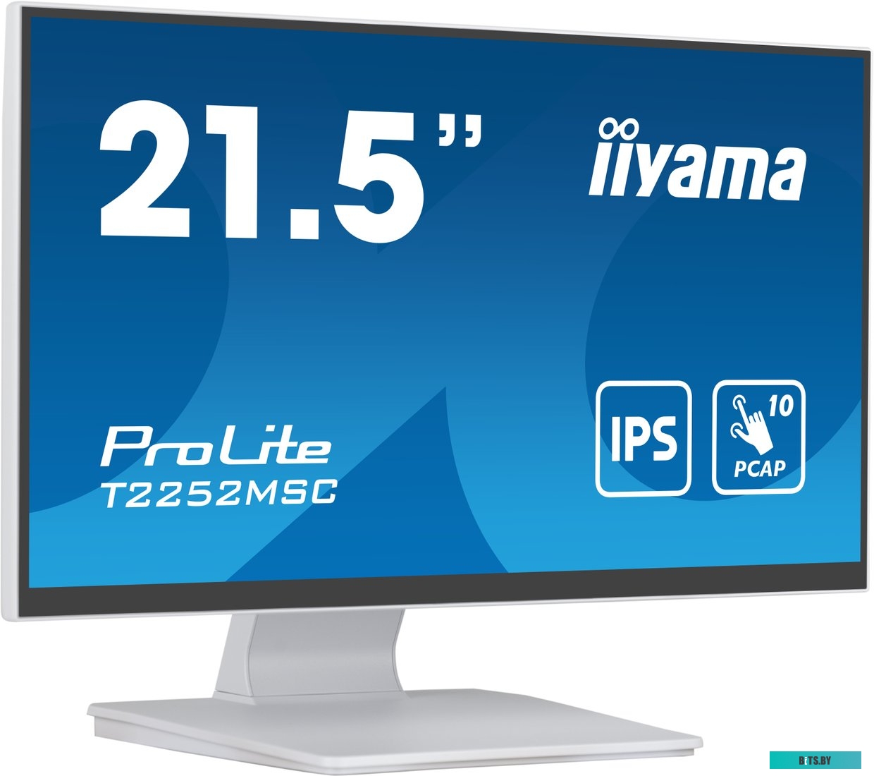T2252MSC-W2 Монитор Iiyama 21.5" ProLite T2252MSC-W2 белый IPS LED 5ms 16:9 HDMI M/M матовая 250cd 178гр/178гр 1920x1080 DP FHD USB Touch 4.5кг