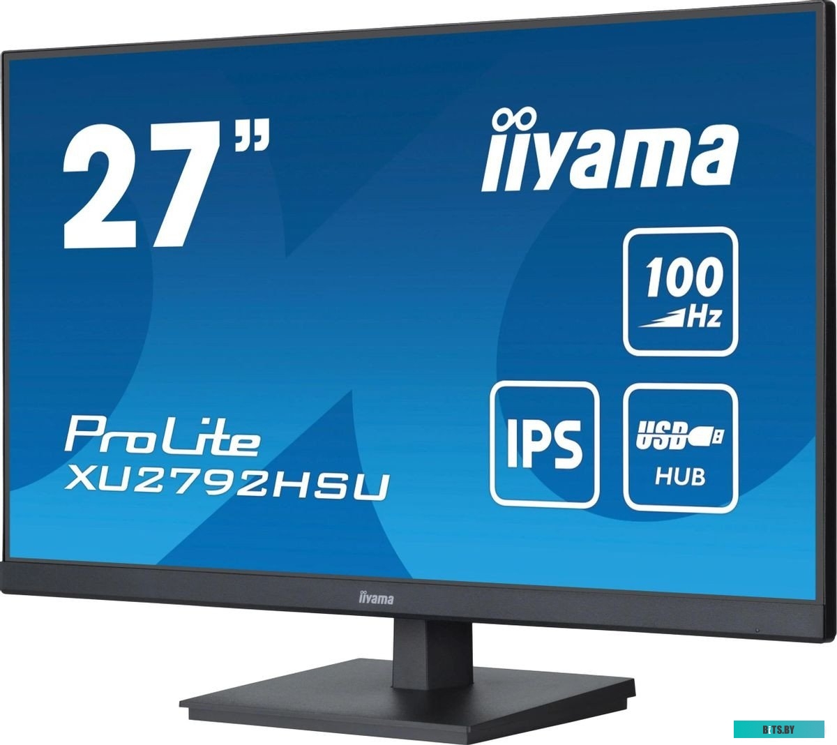 XU2792HSU-B6 Монитор Iiyama 27" ProLite XU2792HSU-B6 черный IPS LED 0.4ms 16:9 HDMI M/M матовая 1000:1 250cd 178гр/178гр 1920x1080 100Hz DP FHD USB 4.