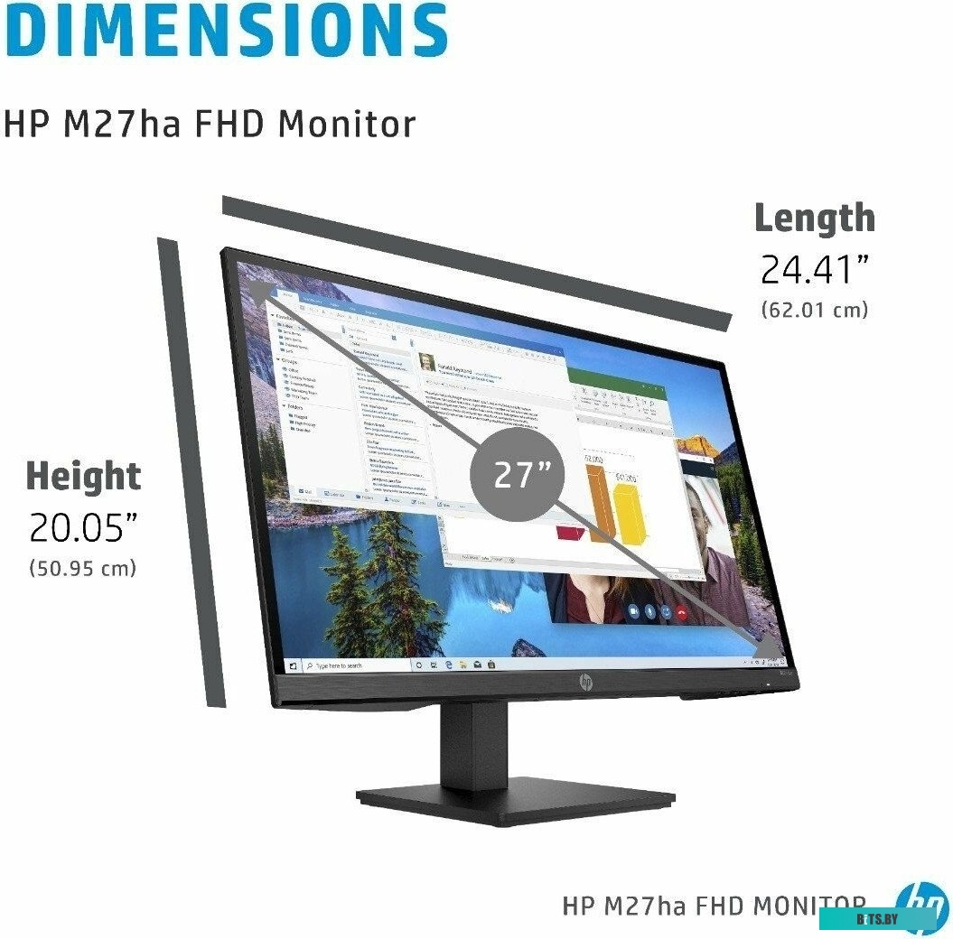 Монитор HP M27ha 35M57AA